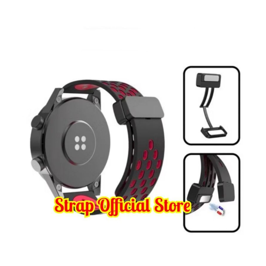 Strap Sport Tali Magnetic Buckle Smartwatch Skmei Bozlun B55S/Skmei X Bozlun LE20 Rubber Silikon Sil