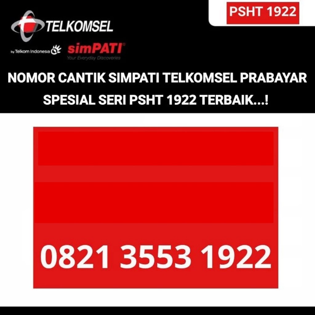 PSHT 1922 nomor cantik simpati telkomsel nomer kartu perdana setia hati