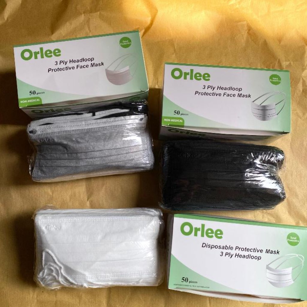 Masker Orlee Hijab 3 Ply Earloop 50 Pcs Non Medis || Masker Orlee 3 Ply Nyaman Isi 50 Pcs