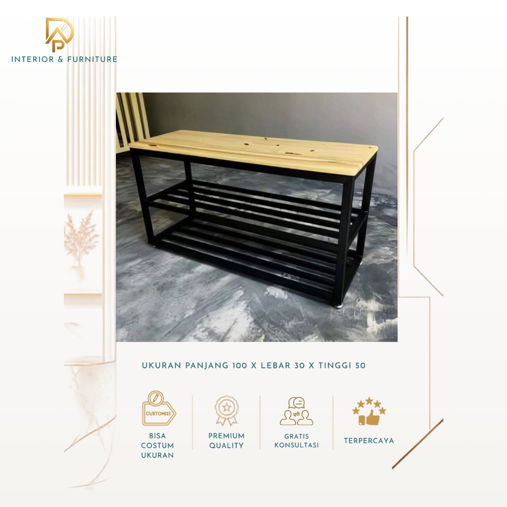 Rak Sepatu Industrial - Dap Interior & Furniture