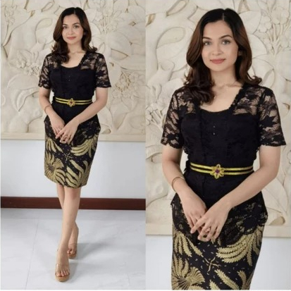 Kebaya Lestari Dewasa Atasan Saja Brokat Tanpa Furing Kebaya Wanita Bali