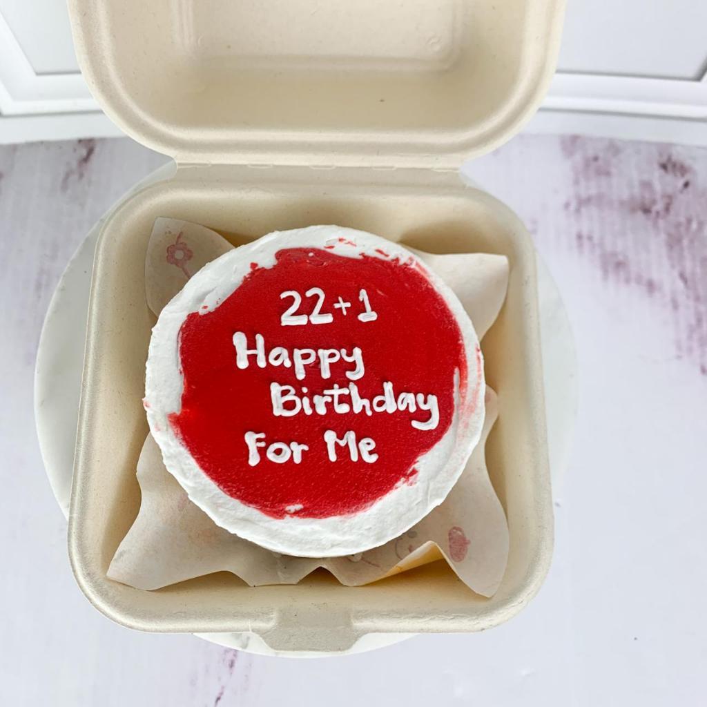 Kue Ulang tahun/Birthday Cake/Korean Cake/Mini Cake Korean Red