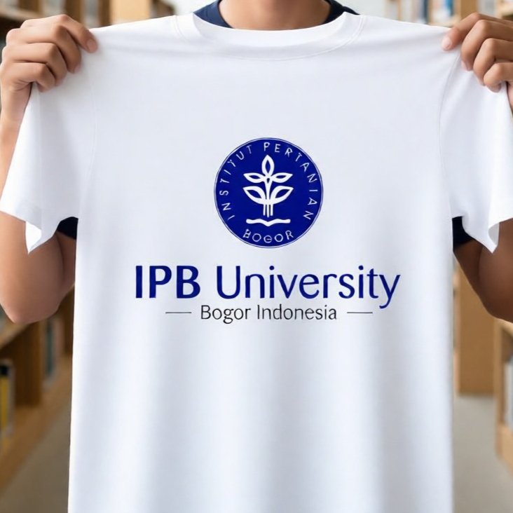 Baju Kaos Tshirt T Shirt Pria Laki Cowok Cewek Perempuan Unisex Kampus Campus IPB Ipb Institut Perta