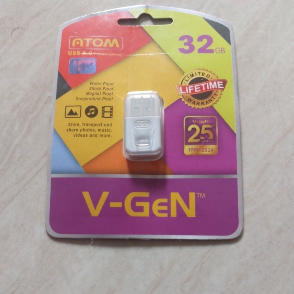 Flashdisk V-GeN Atom 8GB - 128GB Original / Flashdisk V-GeN Atom