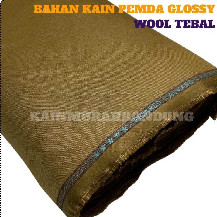 (ORIGINAL) Super wool Cashmere Bahan kain Mengkilap mewah