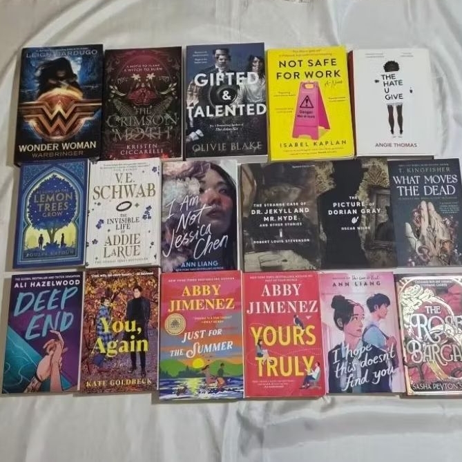 CLEARANCE SALE PRELOVED IMPORT NOVEL (baca deskripsi) / seven husbands of evelyn hugo, the crimson m