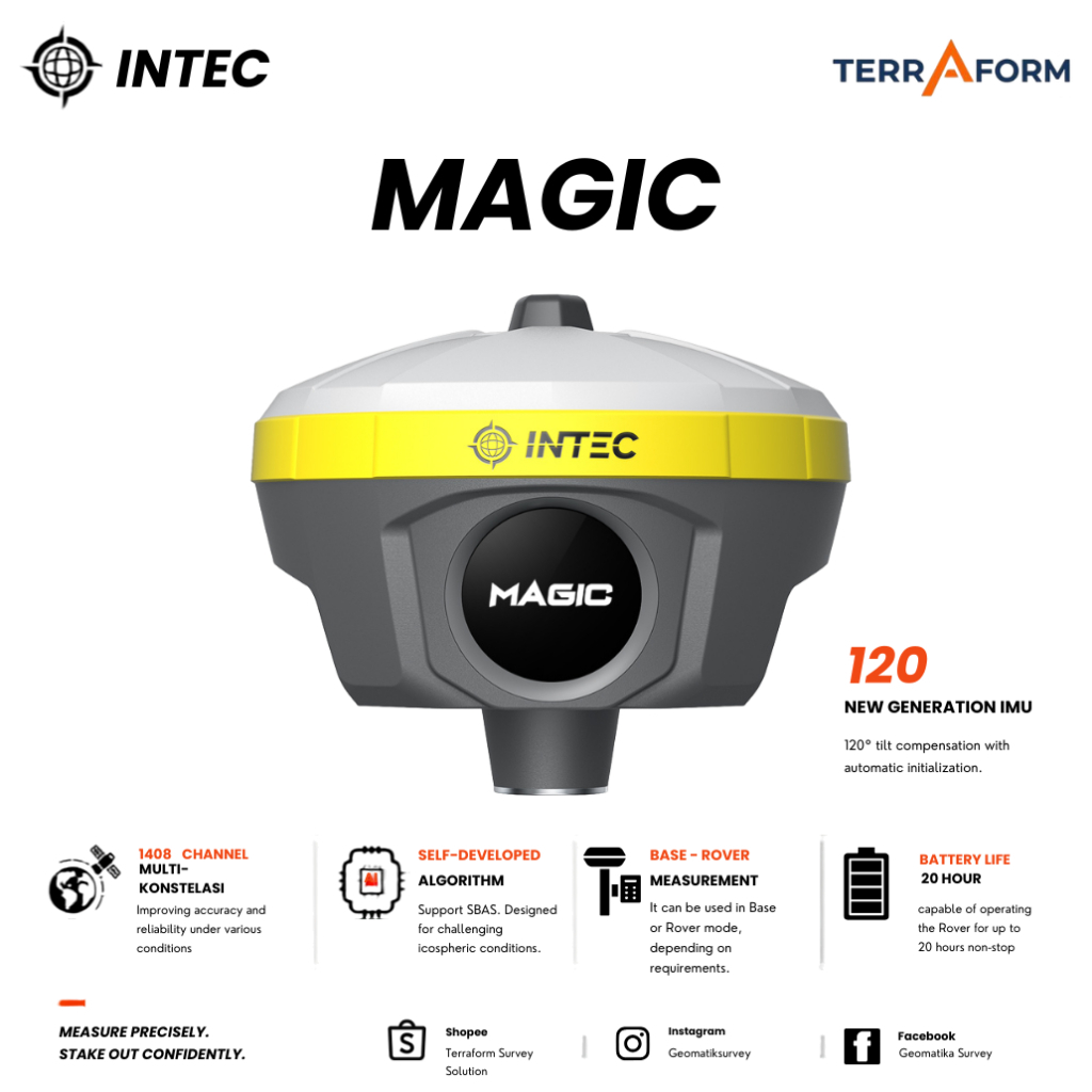 Gps Geodetik Intec Magic GNSS Receiver