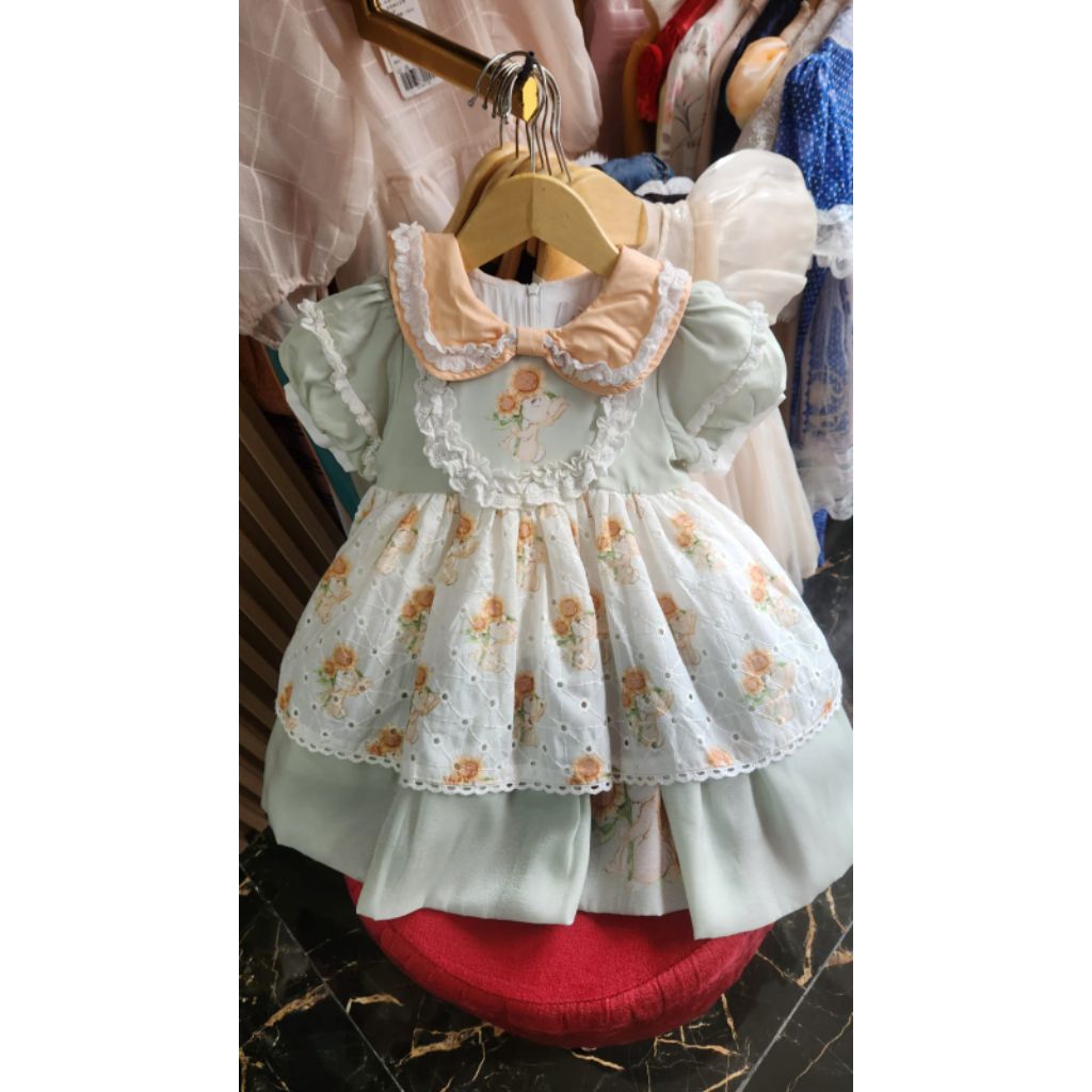 Gaun anak Lolita dress noni belanda 2 thn