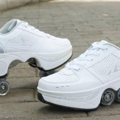 New sepatu roda 4 roda kick roller shoes roller skates roler shoes