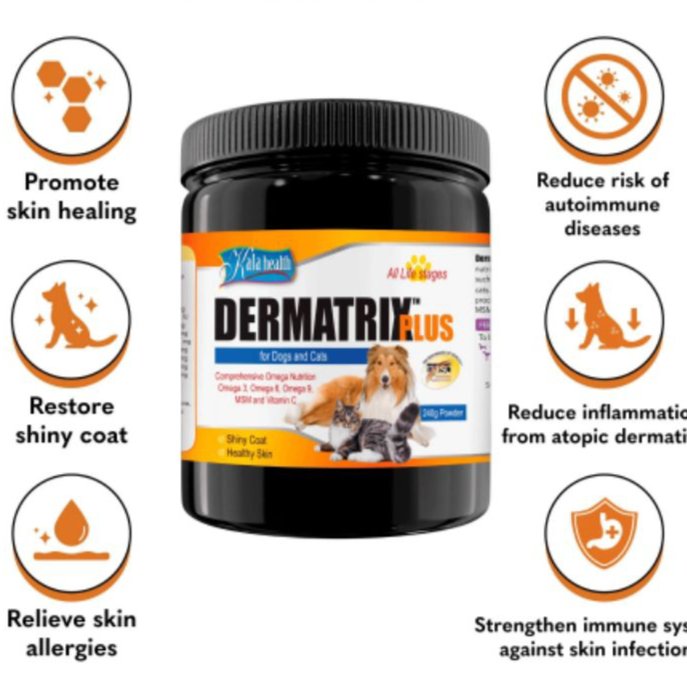 KalaHealth Dermatrix Plus Powder for Cats and Dogs 240gr
