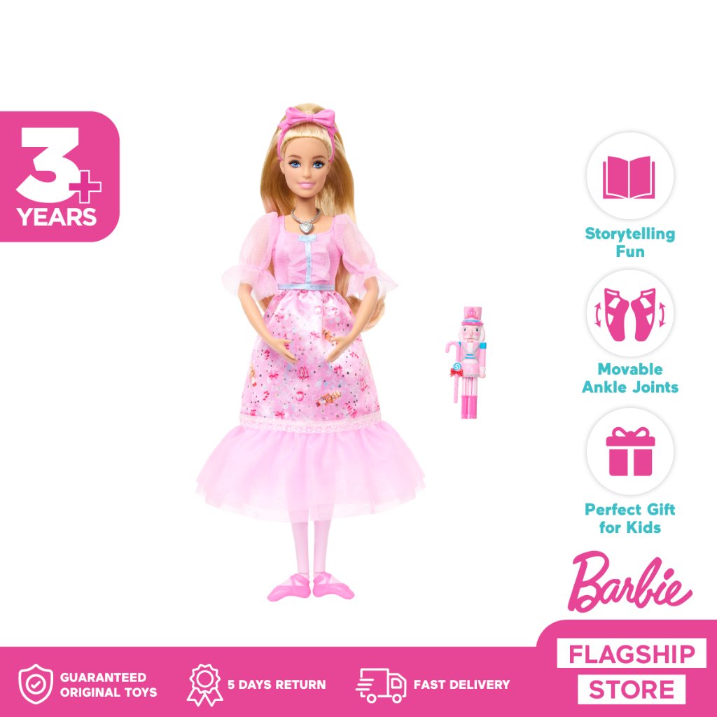 Barbie in The Nutcracker Clara Ballerina Doll - Mainan Boneka Anak Perempuan
