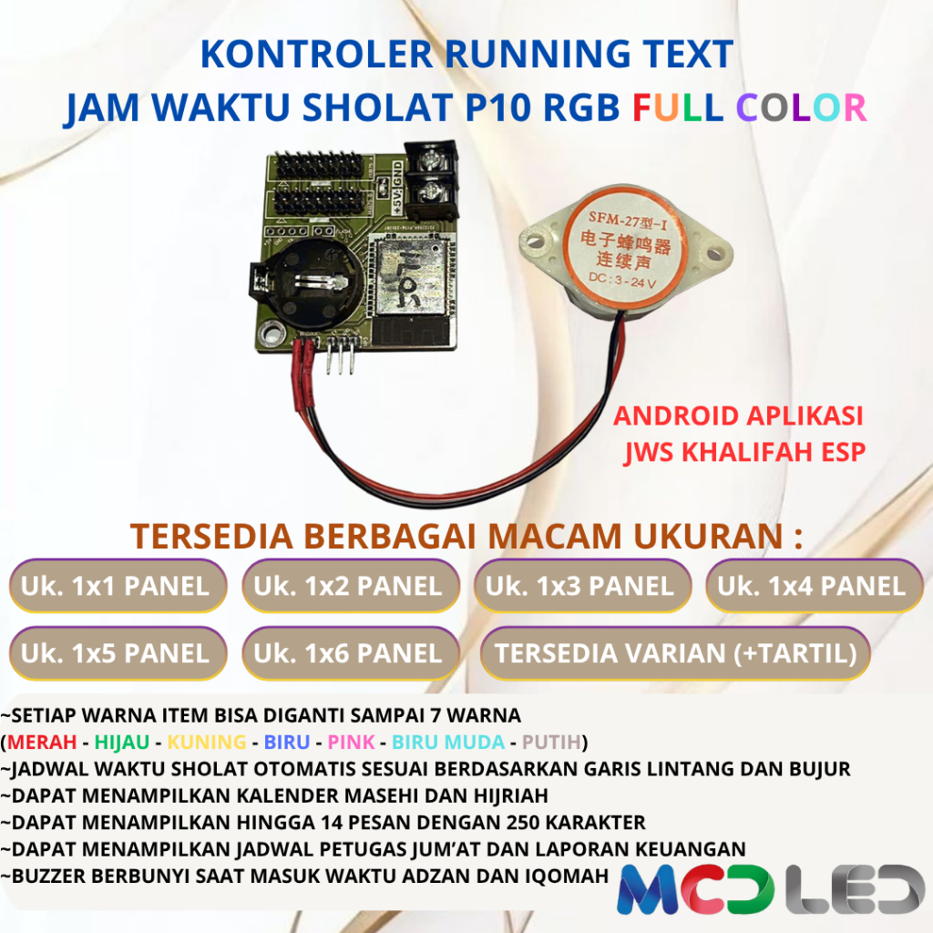 KONTROLER JWS P10 RGB -AUTO TARTIL