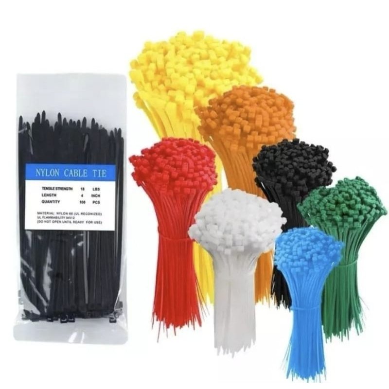 Cable Ties Nylon Warna Warni 2.5x100mm Merapihkan Kabel (1 Pack)