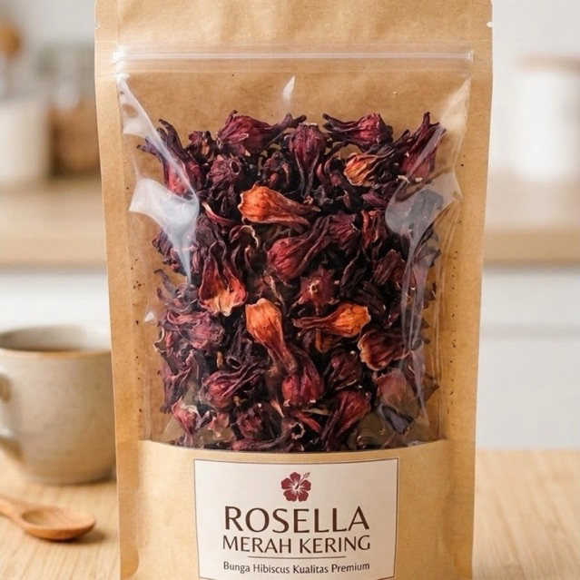 Bunga Rosella Merah Kering 100 Gram / Bunga Rosella Kering
