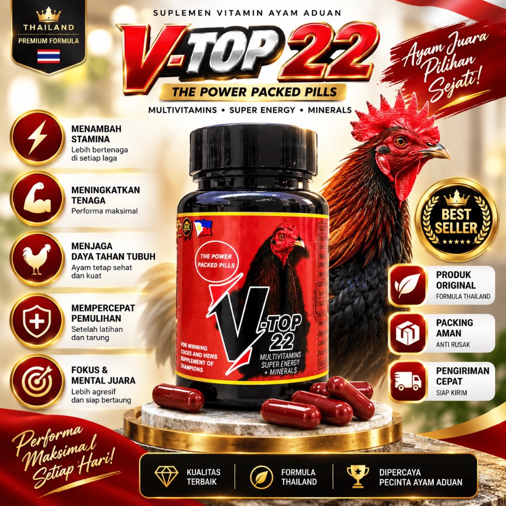 V22 TOP Vitamin ayam taji Original import Philipina