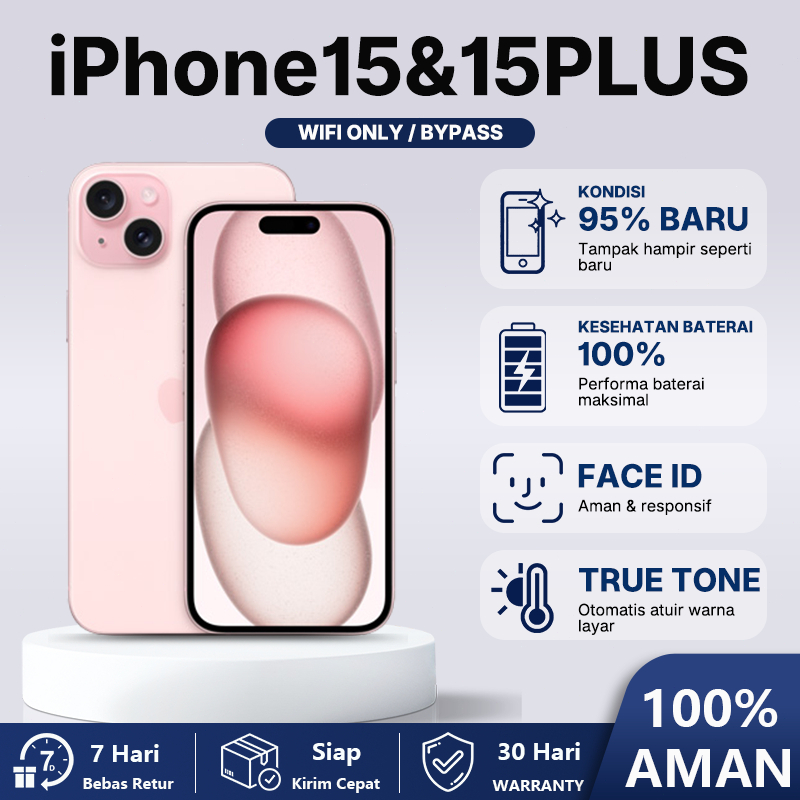 iPhone 15 / 15 Plus SECOND ORIGINAL Inter 128/256/512GB Dynamic Island Mulus Like New Face ID Apple 