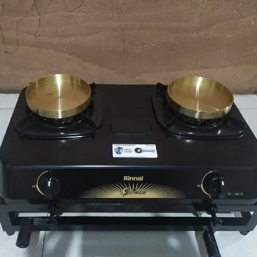 Kompor leker putar 2 tungku