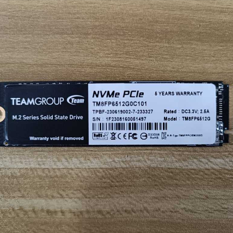 SSD M.2 NVMe TeamGroup 512Gb Second Masih Garansi