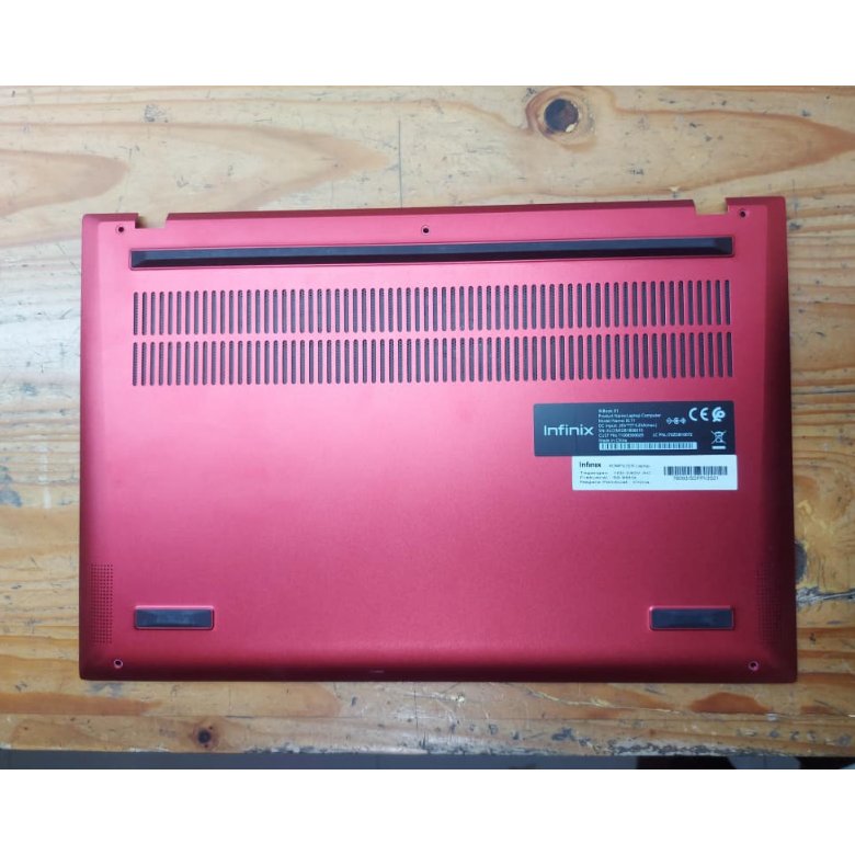 Bottom Case Casing Bawah Laptop Infinix INBOOK X1 XL11 Merah Copotan Original