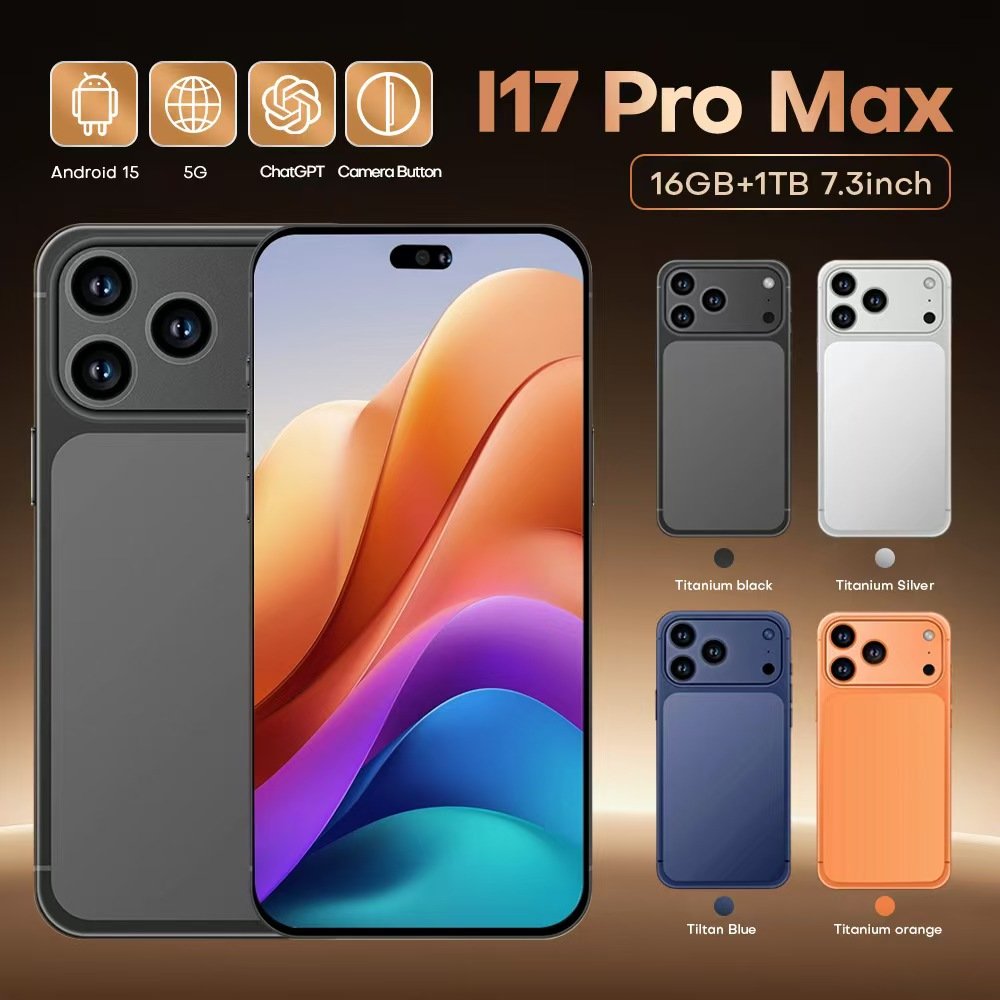 HP iphone 17pro max 1:1 HDC phone 8/512GB bisa wifi behasa indo
