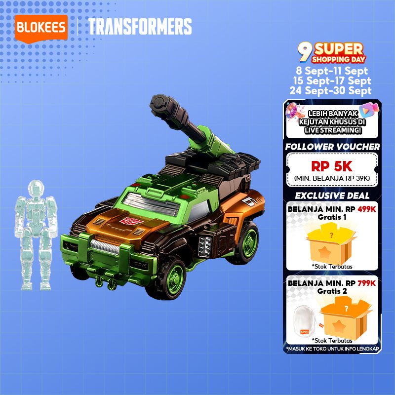 BLOKEES WHEELS TRANSFORMERS C02 Hadiah Lebaran Memberi hadiah | Transportation Kendaraan Mainan Birt