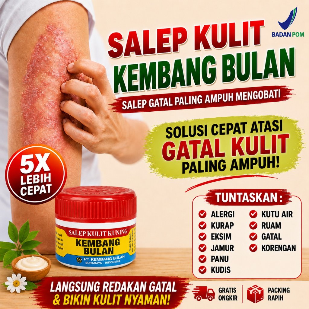 Kembang Bulan Salep Kulit Kuning 1 POT 7 gr – Obat Penyakit Kulit