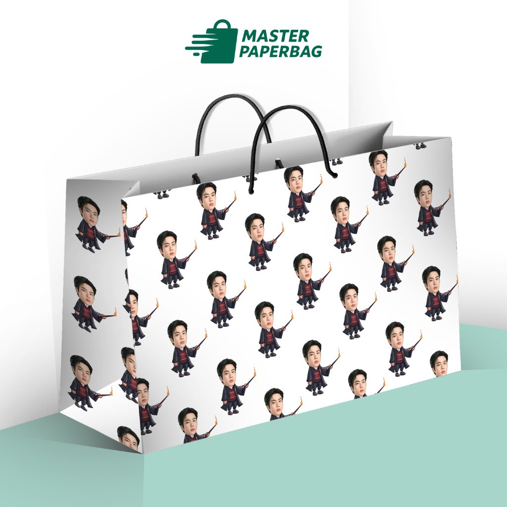 Paper Bag Custom Muka Wajah Lucu Karakter Motif - Harry Potter