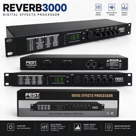 efek vocal FEST reverb3000/REVERB3000 efek vocal FEST