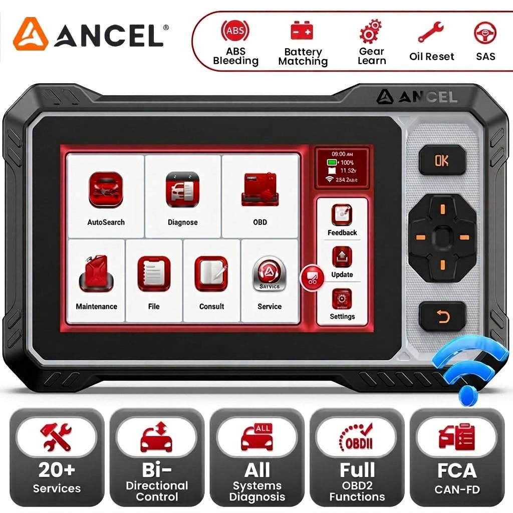 ANCEL FX6100 OBD2 Scanner Mobil Universal All System Car OBDII OBD2 Diagnostic Scanner Tool Immobili