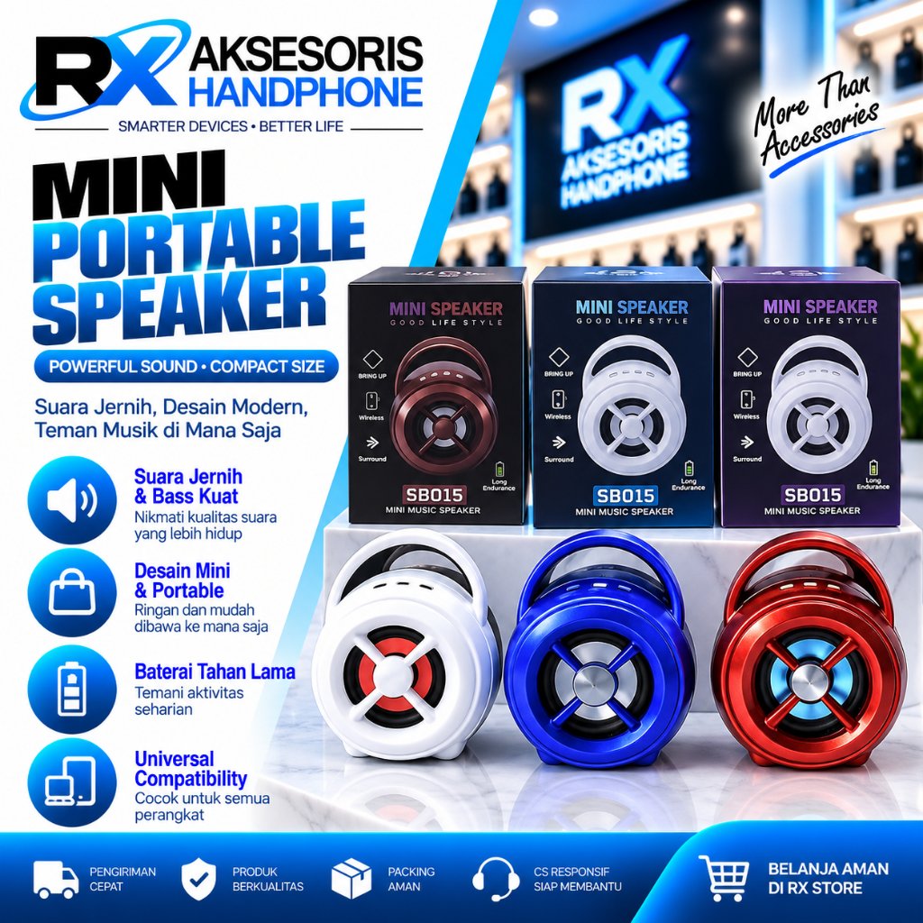 Speaker Bluetooth JAVI SB015 Portable Wireless Speaker Javi SB015 Bass Stereo