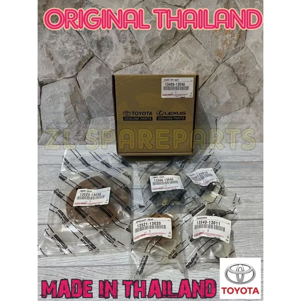 TIMING CHAIN SET TIMING KITS CHAIN SET KIJANG 5K 7K ORIGINAL THAILAND ASLI