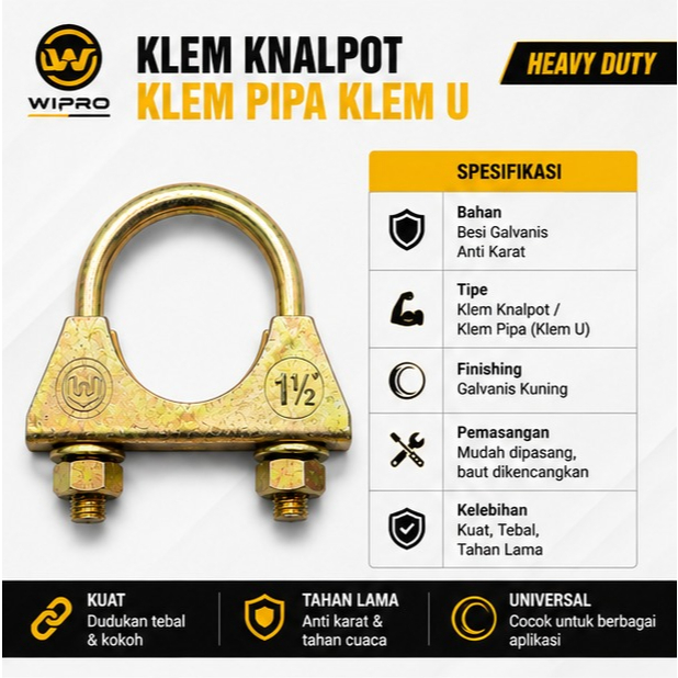 KLEM KNALPOT / KLEM PIPA / KLEM U