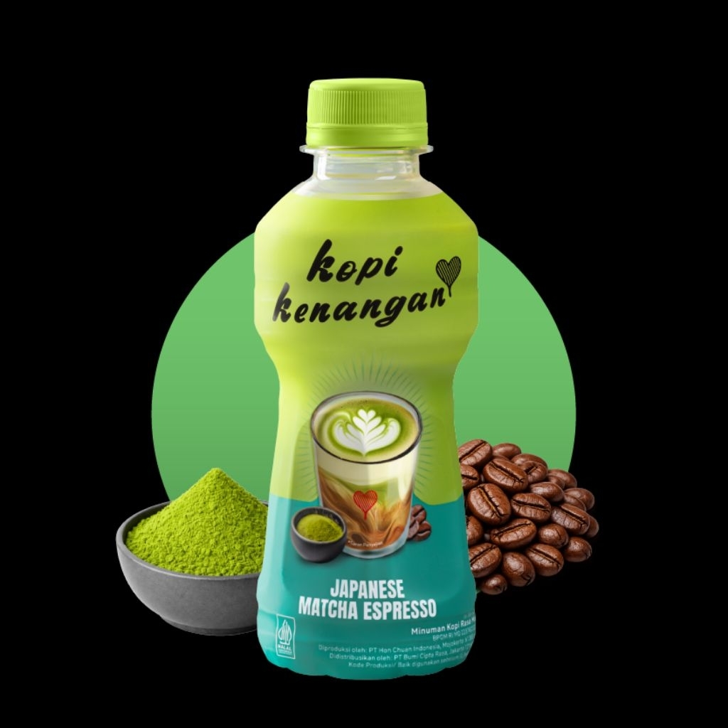 Kopi kenangan botol 200ml - kopi kenangan matcha - kopi kenangan indonesiano