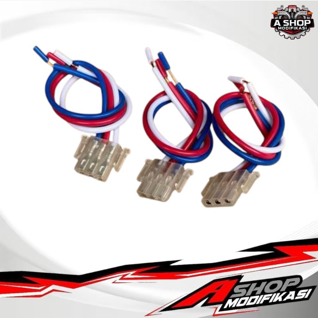Kabel Socket 3pin Kabel Converter 3pin Untuk Saklar Motor Yang Menggunakan Socket 3pin