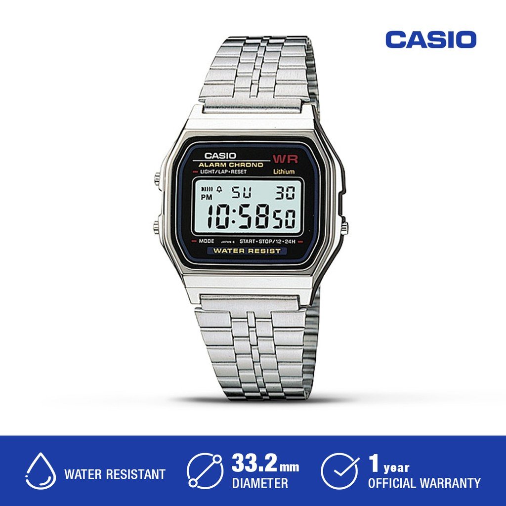CASIO DIGITAL A-159WA A159WA JAM TANGAN UNISEX ORIGINAL