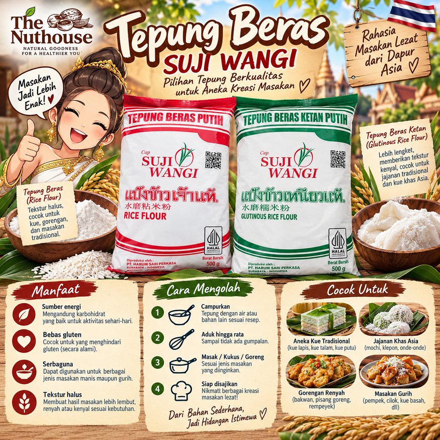 SUJI WANGI Tepung 500gr Beras / Ketan