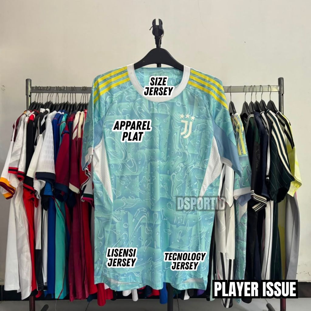 Player Issue Jersey Juventus Away 2025 2026 Baju Bola Dsport No Spnsr