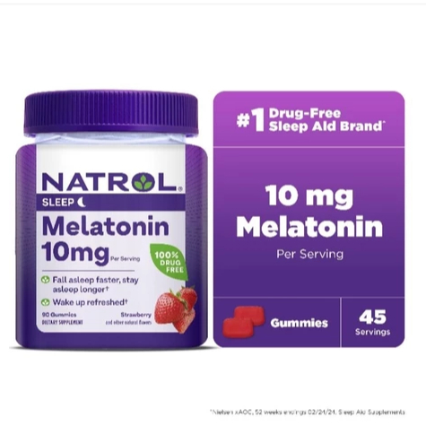 Original Melatonin 5 Mg Ecer isi 10 Fast Dissolve Tablets Strawberry Flavor Kemasan Baru