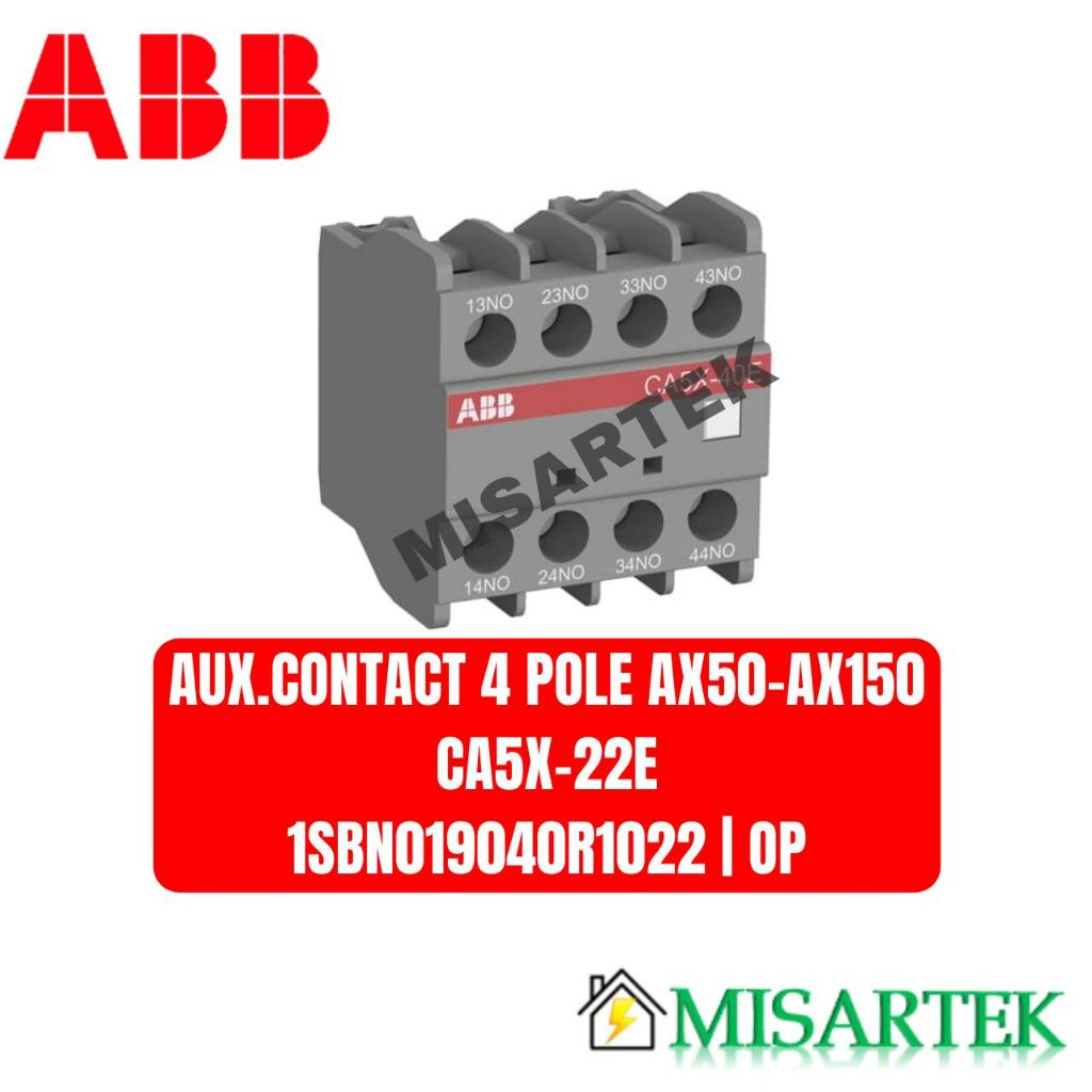 ABB Auxiliary Contact Block CA5X-22E 4Pole 1SBN019040R1022 Garansi Original