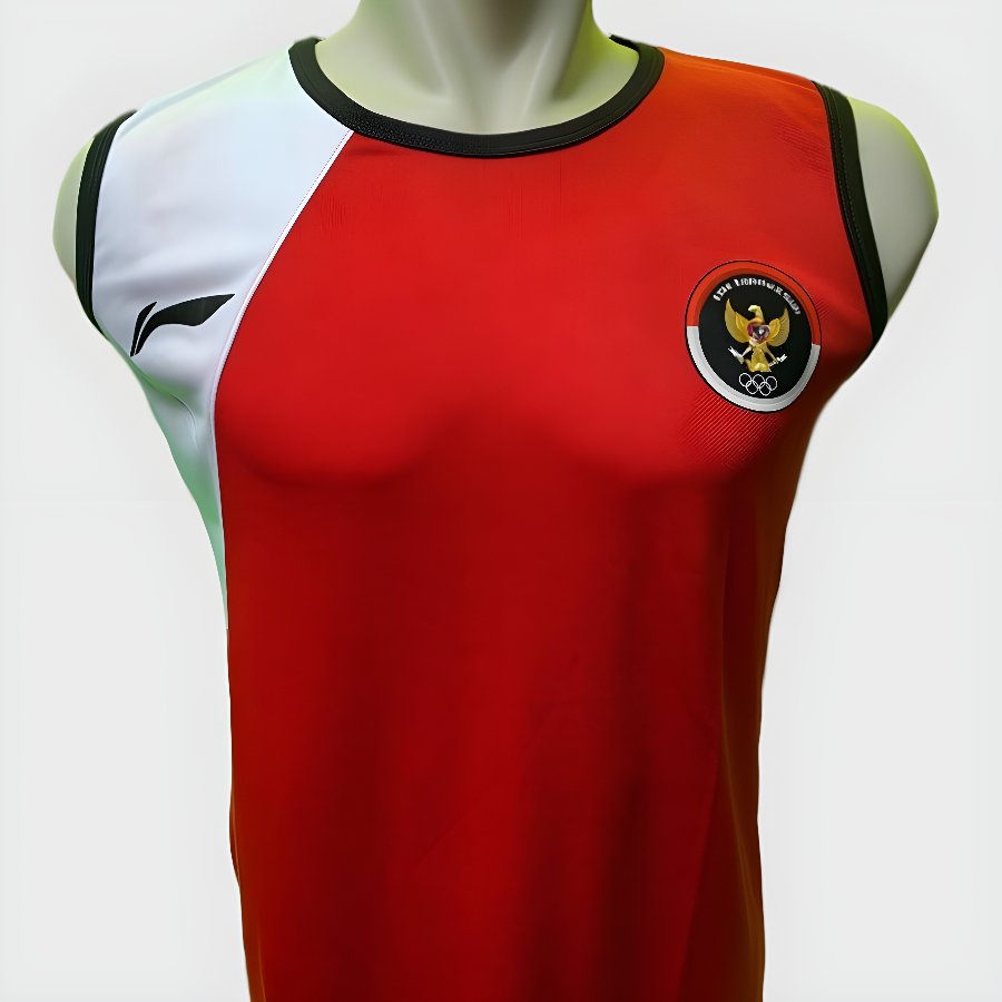 Baju Kaos Singlet Lekbong Lari / Running Timnas Indonesia