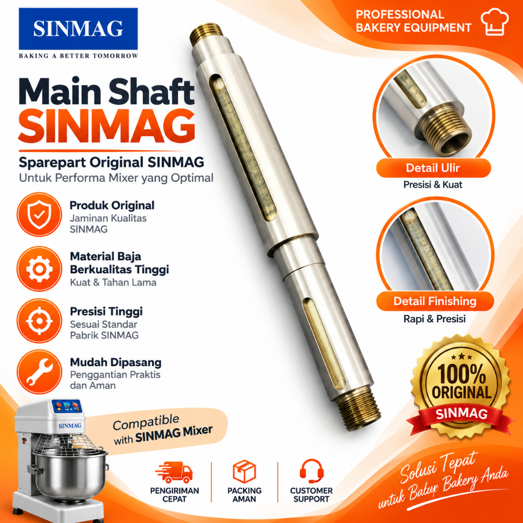 Main Shaft Mixer Sinmag SM-201/SM-401