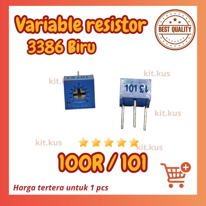 3362P trimpot variabel resistor Presisi 100R 100r  101 3362 p 3362 P 101