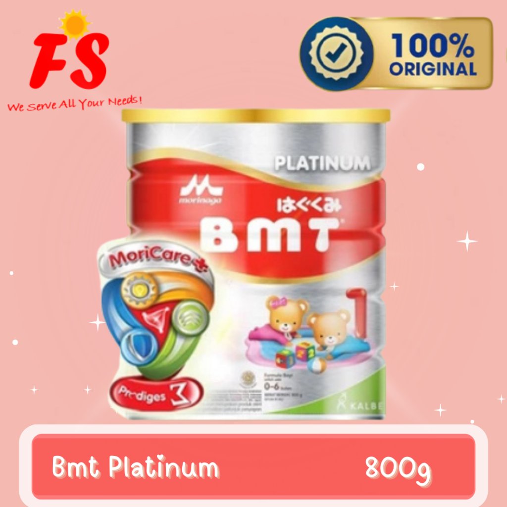 SUSU MORINAGA BMT PLATINUM BAYI 0-6 BULAN KEMASAN 800 GRAM