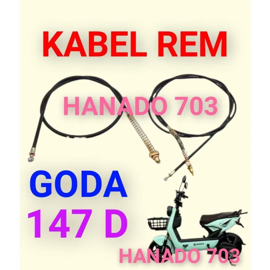Kabel rem sepeda listrik Goda 147 D Tali rem sepeda listrik Goda 147 D