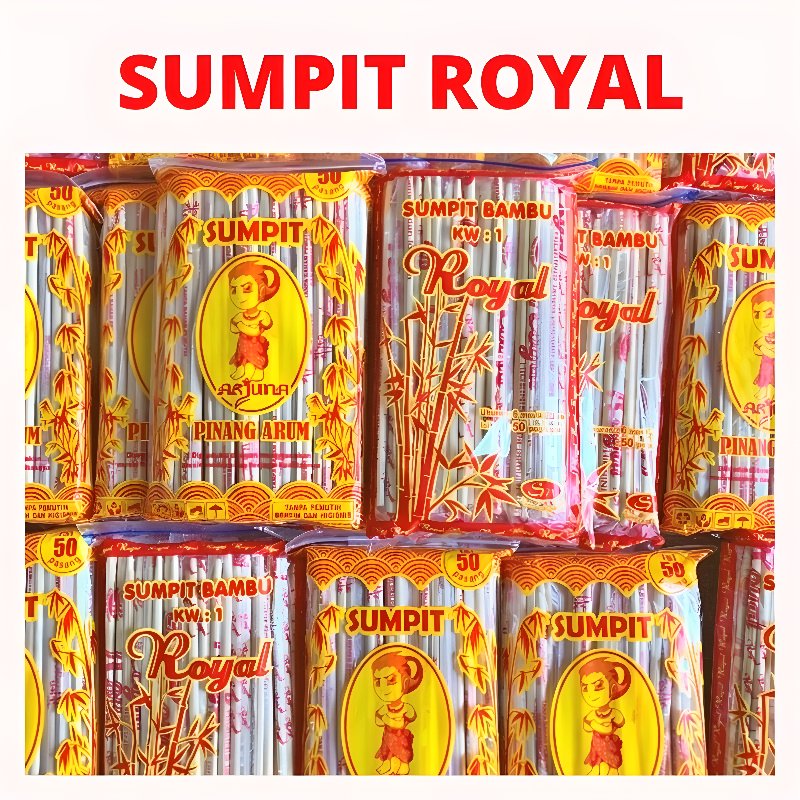 50pasang Sumpit Bambu Royal 6mm/Sumpit Mie Ayam