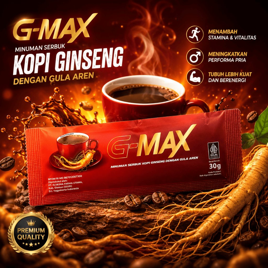 1 Sachet Ecer Kopi G-max Original