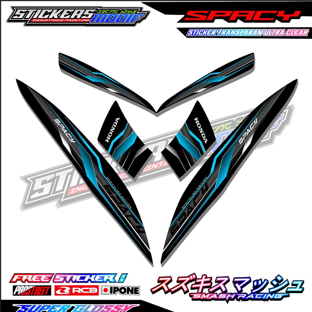 STRIPING VARIASI HONDA SPACY / STICKER LIST MOTOR HONDA SPACY