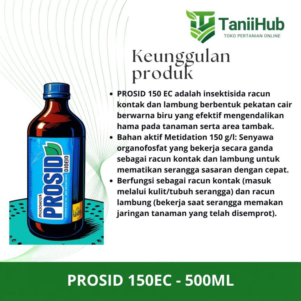 Prosid 150EC 500ml Insektisida Untuk Mengendalikan Hama Serangga Pada Tanaman Cabai sanitas