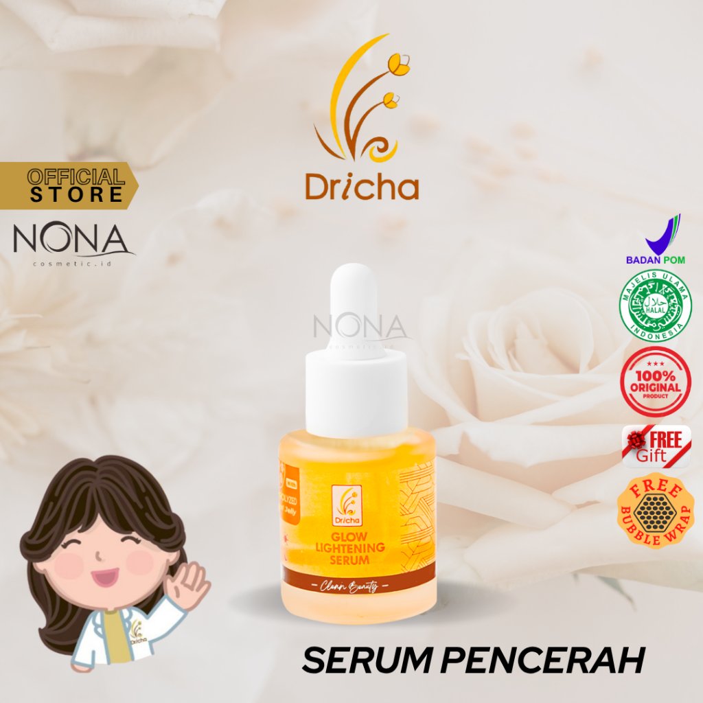Dricha glow lightening serum/serum pencerah wajah dan untuk memudarkan flek