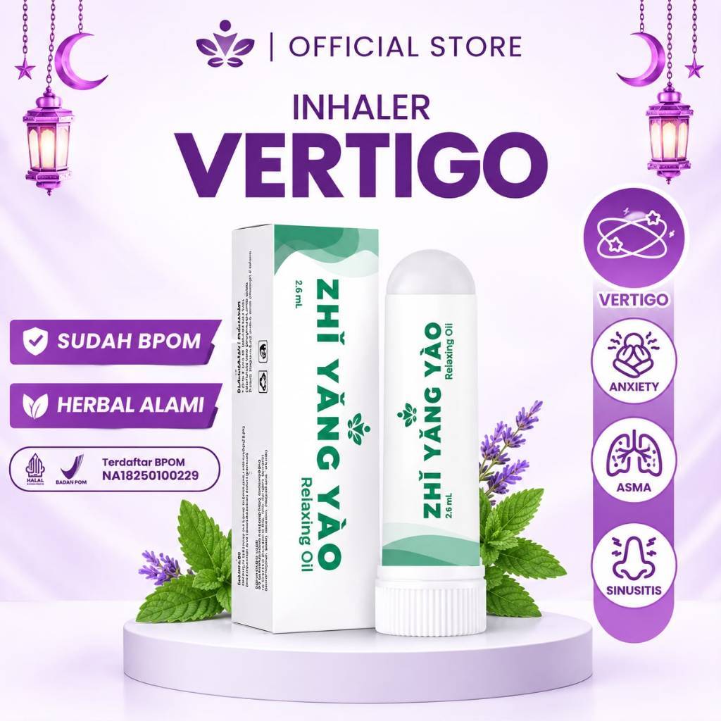 Zhi Yang Yao Inhaler Sinusitis - Inhaler Herbal Terapi Hidung Tersumbat dan Vertigo BPOM